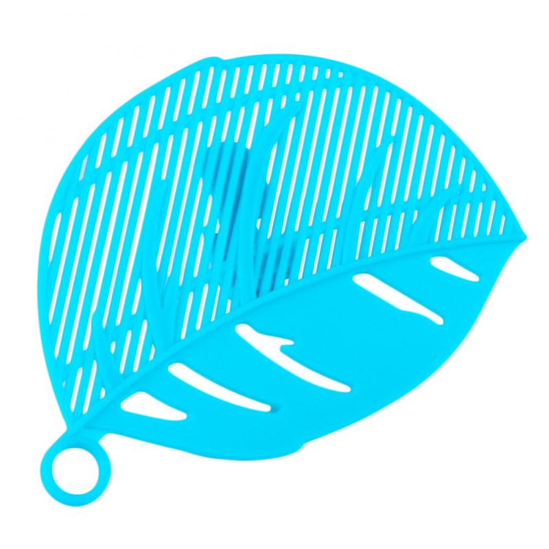 Riz lavage filtre déflecteur tamis Snap Type feuille forme légumes fruits haricots pois lavage Drain conseil plastique ustensiles de cuisine: 02