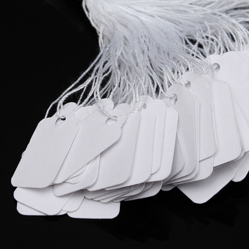 500 Pcs Price Label Tags String Jewelry Clothing Display Merchandise Price Tags