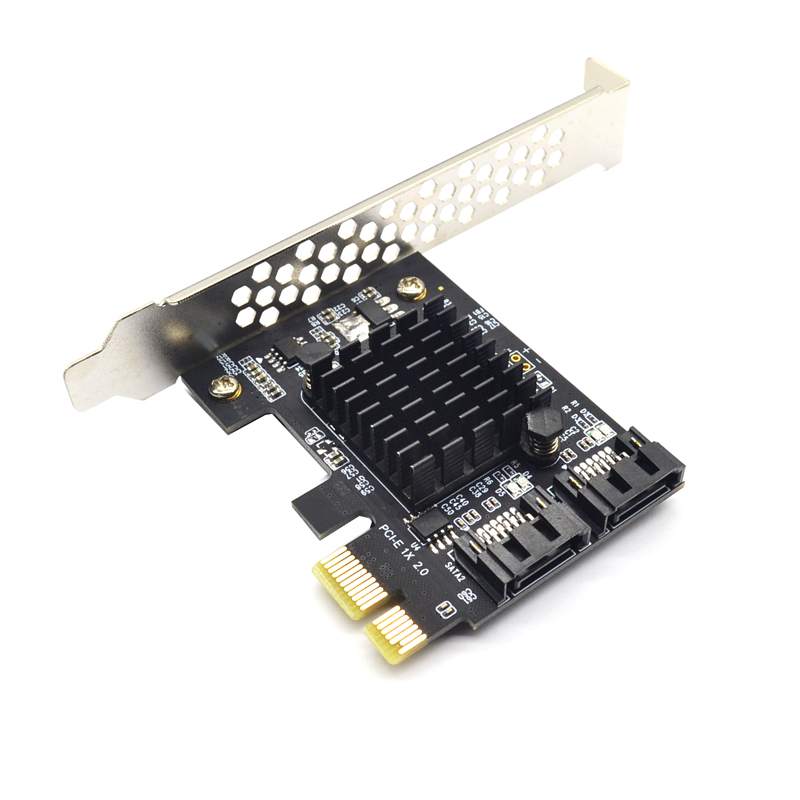 PCIE naar SATA-uitbreidingskaart Marvell 9125 Chip PCI Express X1 naar 2 poorten SATA 3.0 6 Gb Adapter Controller PCI-E SATA-uitbreidingskaart