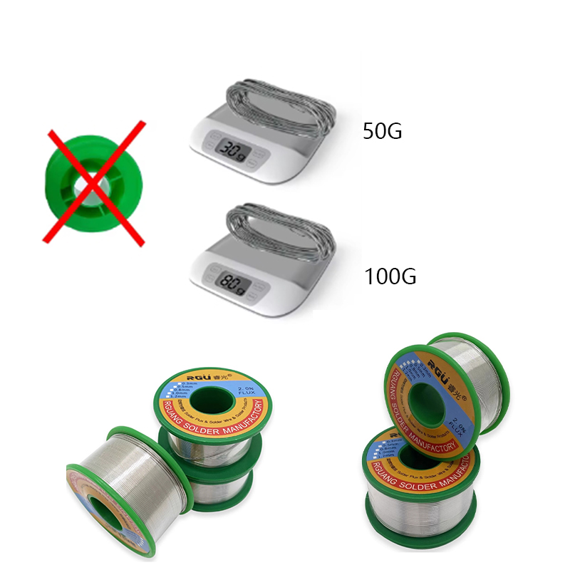 Lead-free low temperature solid core Tin Sn42Bi58 low melting point 138 degrees solder wire Soldering Tin (No Soldering flux)