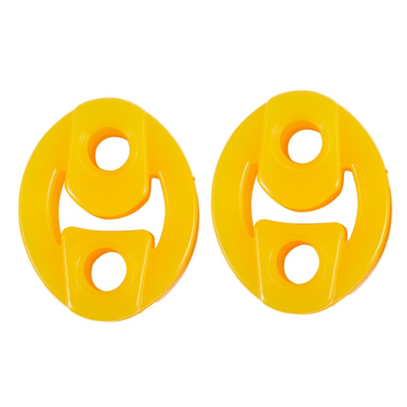 Rubber 2 Holes Race Car Muffler Exhaust Hanger Bushing 2 Pcs: Default Title