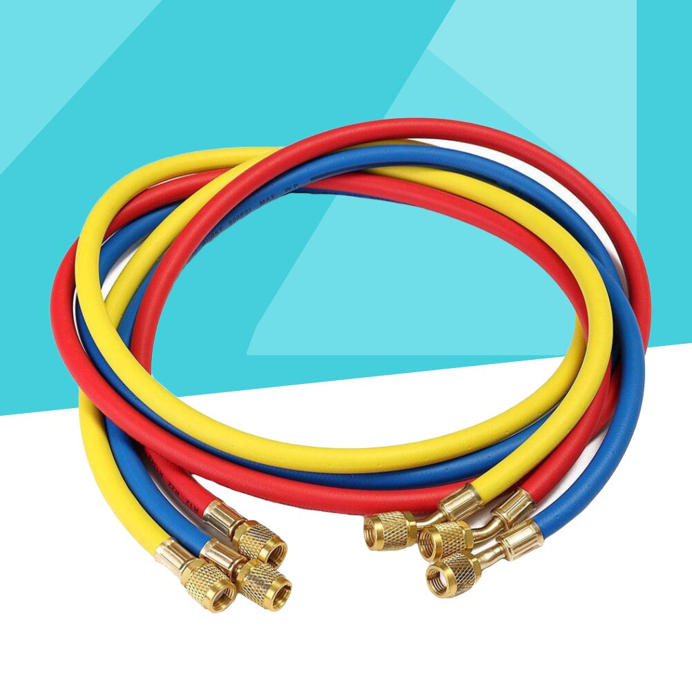 Kältemittel Ladeschlauch Mit Ballventil 3er Set Für R12 R22 R502 - 500 Psi Hochdruck Schläuche