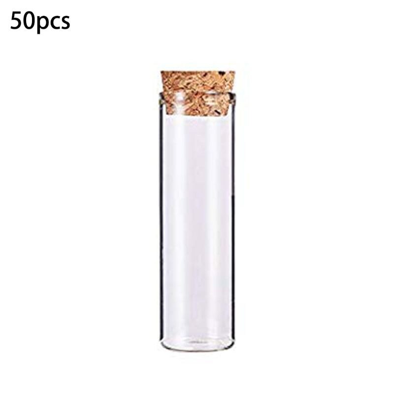 Plastic Test Tubes And Corks Transparent Test Tubes, For Laboratory Equipment And Storage Of Confectionery, Spices, Liquids M5TB