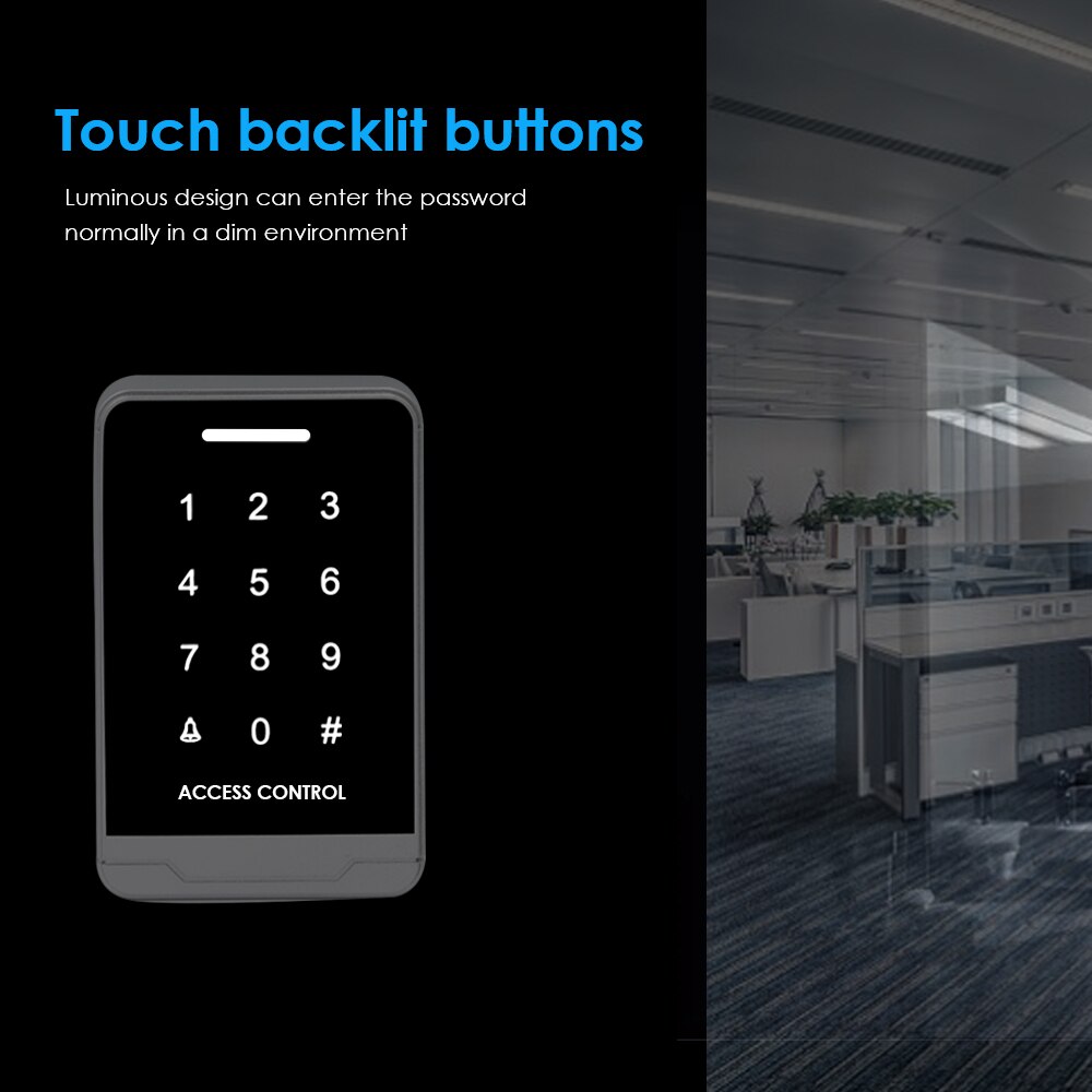 10000 User Door Access Control digital panel Touch Keypad Access Control RFID 125Khz Card Access Control System