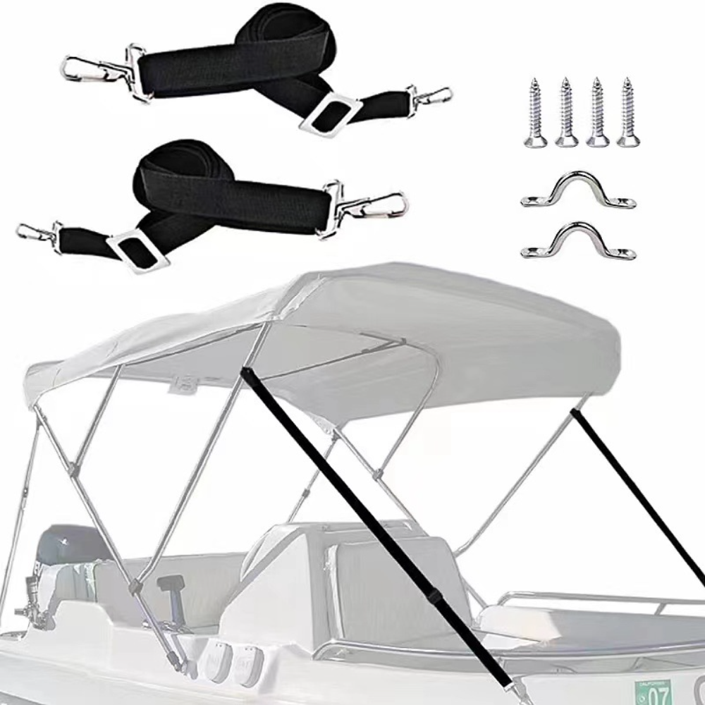 Adjustable Boat Canopy Heavy-Duty Easy-Install Nylon Bimini Top Uv-Protected Canopy Cover for Sun Protect