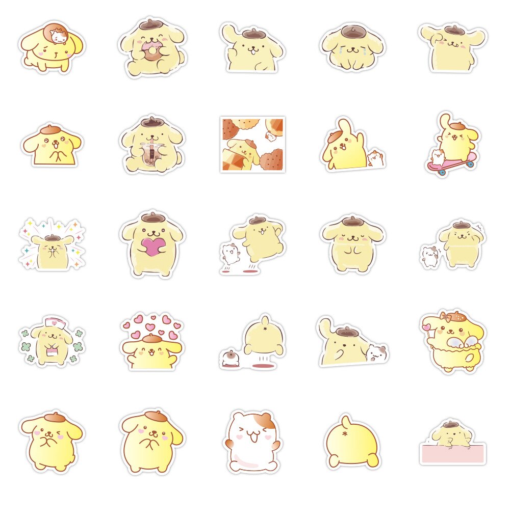 50 Stuks Kawaii Self-Made Pudding Hond Stickers/Mooie Stickers/Decoratieve Sticker/Diy Craft Photo album