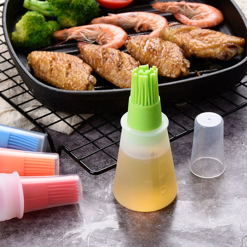 Olie Spray Olie Dispenser Siliconen Olie Fles Met Borstel Grill Olie Borstels Vloeibare Olie Gebak Bakken Bbq Gereedschap Keuken Gereedschap voor Olie