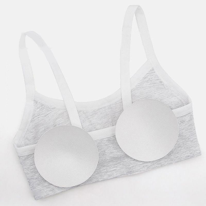 9-18Y Girls Underwear Soft Cotton Bra for Kids Teenager Training Small Vest Underwear Puberty Clothing Wire Free