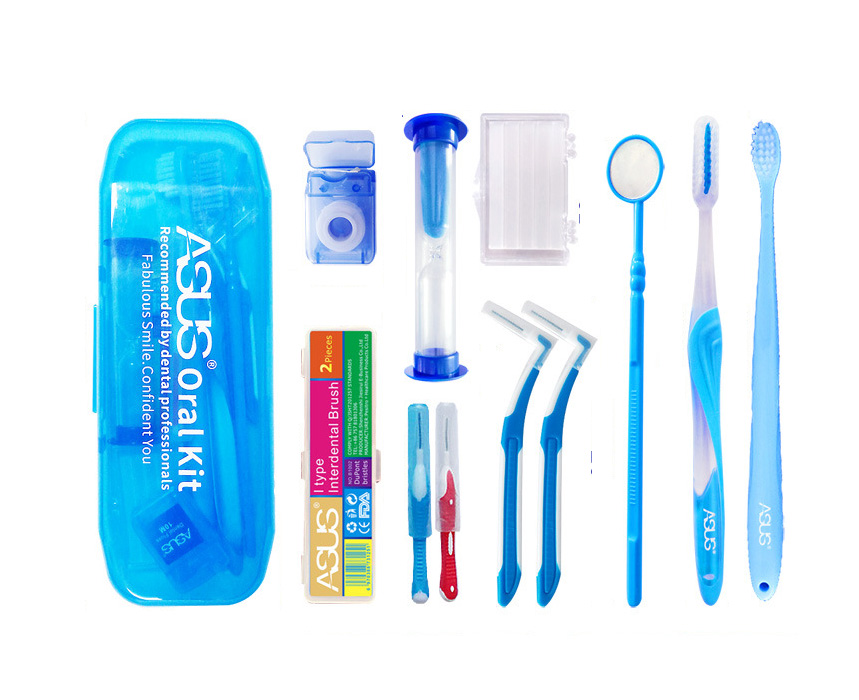 Orale Schoon Gereedschap Orthodontische Oral Care Kit, Tandenborstel Mond Spiegel Interdentale Borstel Dental Floss, Orthodontische Schoon Pak