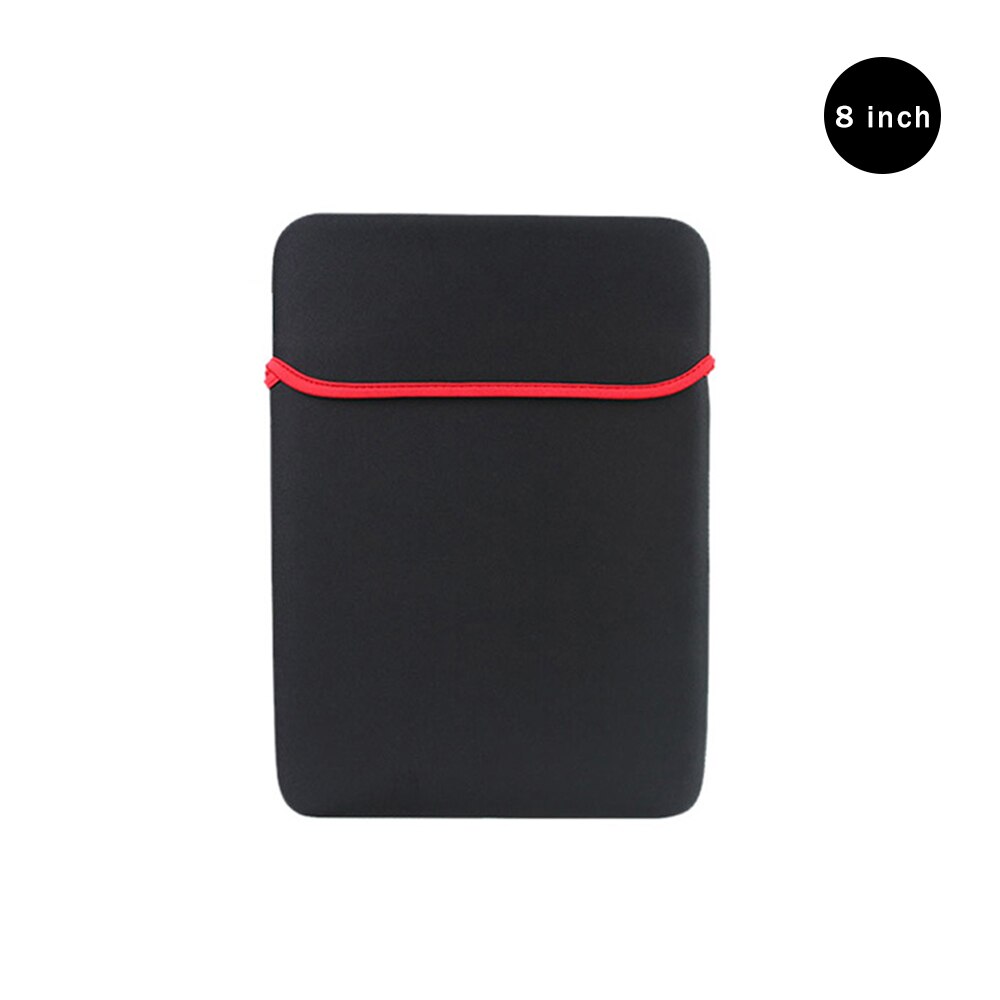 Universal Black Pouch Sleeve Laptop Bag Case for Tablet PC 7" 8" 9" 9.7" 10" 12" 13" 14" 15" inch Mouse Pad Style: 8 inch
