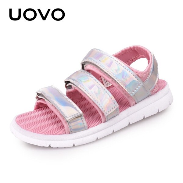 UOVO-Sandálias de praia para crianças pequenas, meninos e meninas, calçados infantis, sapatos de verão, tamanho Eur #25-37, novo: Rosa / 2