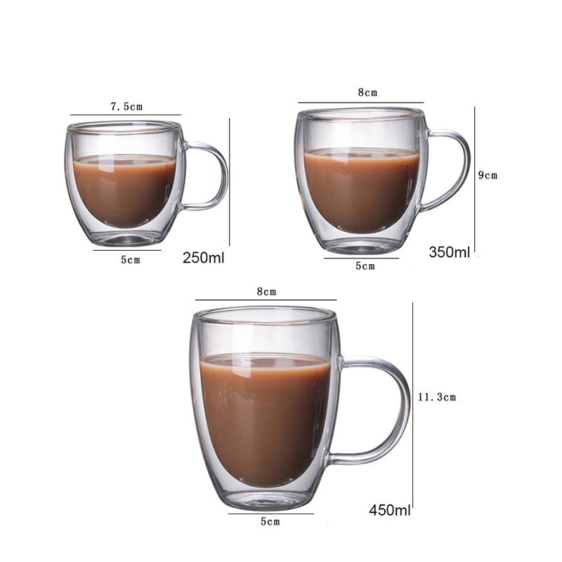 Leuke Mokken Glas Dubbelwandige Geïsoleerde Glas Set  Bear En Kitten Koffie Kopje Melk Kopje Thee Kopje Beste Cadeau Voor Kantoor Verjaardag Valentijnsdag En