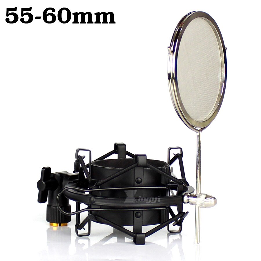 55mm Spider Microphone Holder Shock Mount Condenser Mic Stand Isolation Windshield Shockmount For SHURE BETA27 KSM42 KSM32 KSM44: Default Title