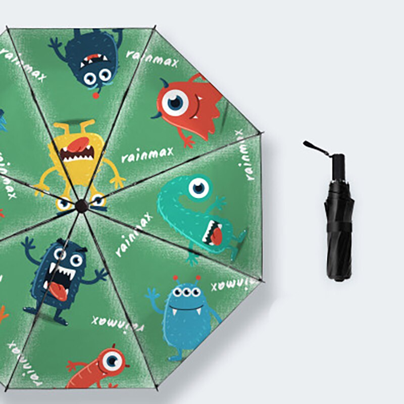 YADA Graffiti dessin animé drôle beau parapluie pluvieux pliant Anti-UV imperméable parapluies Parasol Protection solaire parapluie YD200099: YD200099A
