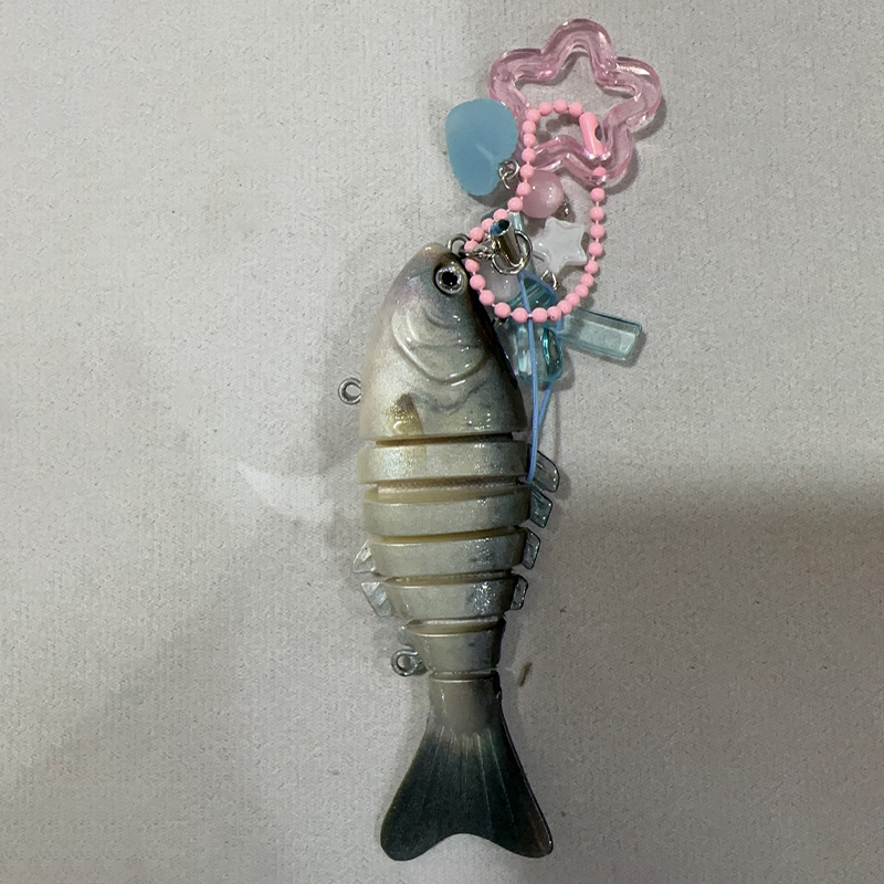 Porte-clés poisson mignon pour amoureux de la pêche, porte-clés de pêcheur, pendentif de sac de poisson, jolis bijoux pour Fans, de pêcheur