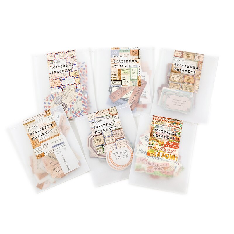 40 pz/pacco Vintage ▾ inglese letteratura lettere adesivi retrò etichetta etichetta adesiva per Scrapbooking spazzatura regalo decorazione di cancelleria