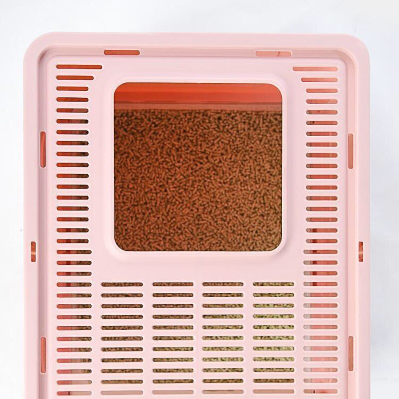 Caja de arena grande para gatos, arenero cerrado, bandeja de arena de plástico, antisplas, productos para mascotas, Alfombra de cama
