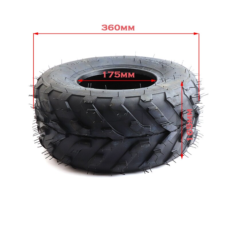 16X8-7 Kart Auto Parts 7-inch ATV Vacuum Tyre 16X8.00-7 16*8-7 Agricultural Vehicle Lawn Mower Wear-resistant Tubeless Tire: Default Title