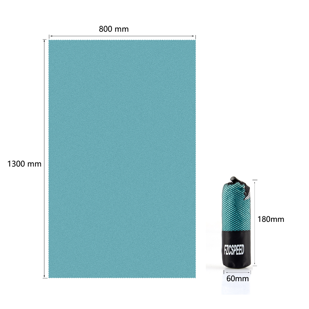 Asciugamano da bagno grande in microfibra ultra assorbente ad asciugatura rapida Ultraleggero compatto Traspirante Spiaggia Palestra Campeggio Yoga Nuoto Escursionismo: Luce Verde