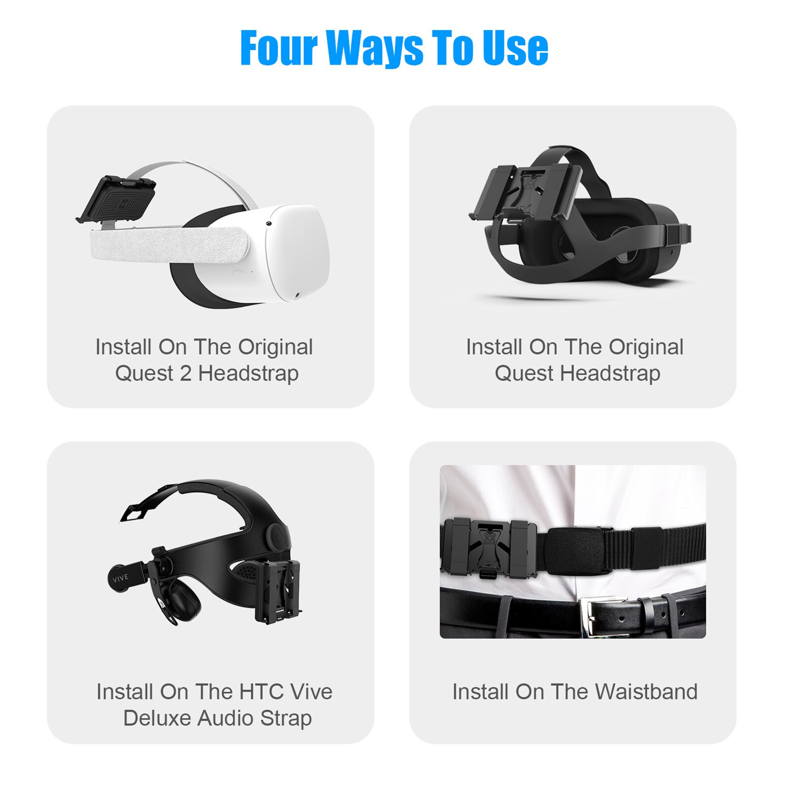 Powerbank fästfäste för oculus quest 2 vr headset ... – Grandado