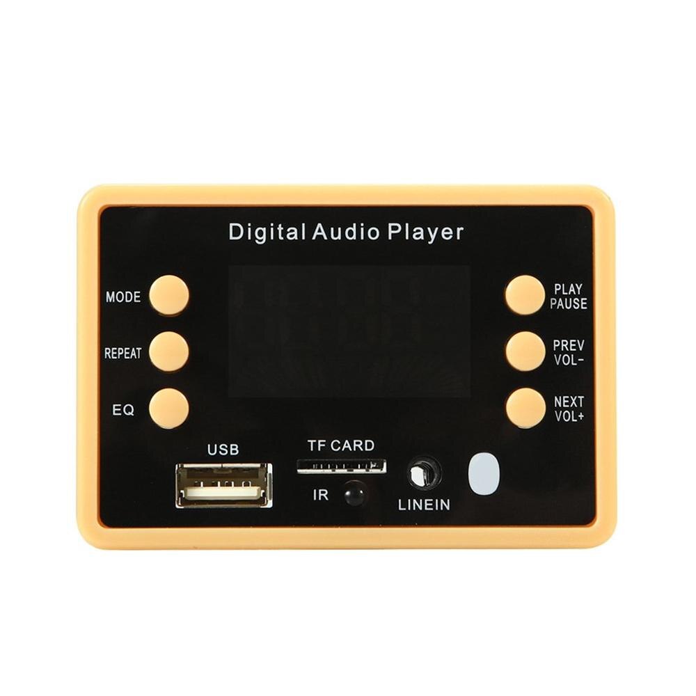 12V MP3 Player Speaker Digital Audio Player Car FM Radio Module Support FM TF USB AUX Recorders