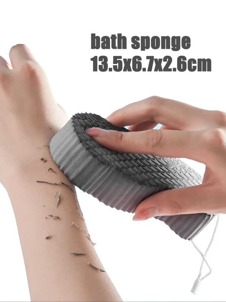 Wiederverwendbarer Rückenschrubber, Duschwand, Saugnapf, Bad, Rückenmassage, Haarbürste, Fußwäsche, Silikonmatte, rutschfest, saubere abgestorbene Haut, Badezimmer: YELLOW