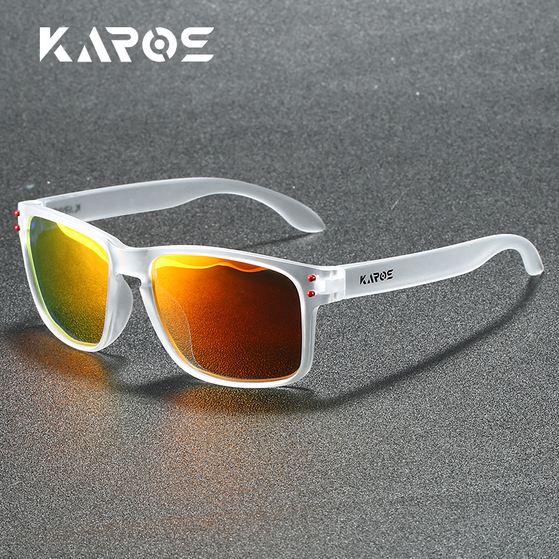 Karos Polarized Sunglasses UV400 Protection Glasses for Men Women Outdoor Hunting Fishing Driving Bicycle Sunglasses: Brown