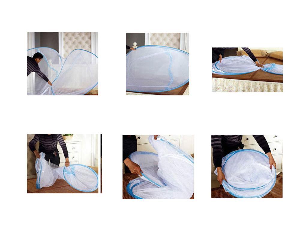 Pop Up Camping Tent Bed Canopy Mosquito Net Queen King Size Netting Bedding Insecticide Treated Mosquito Net
