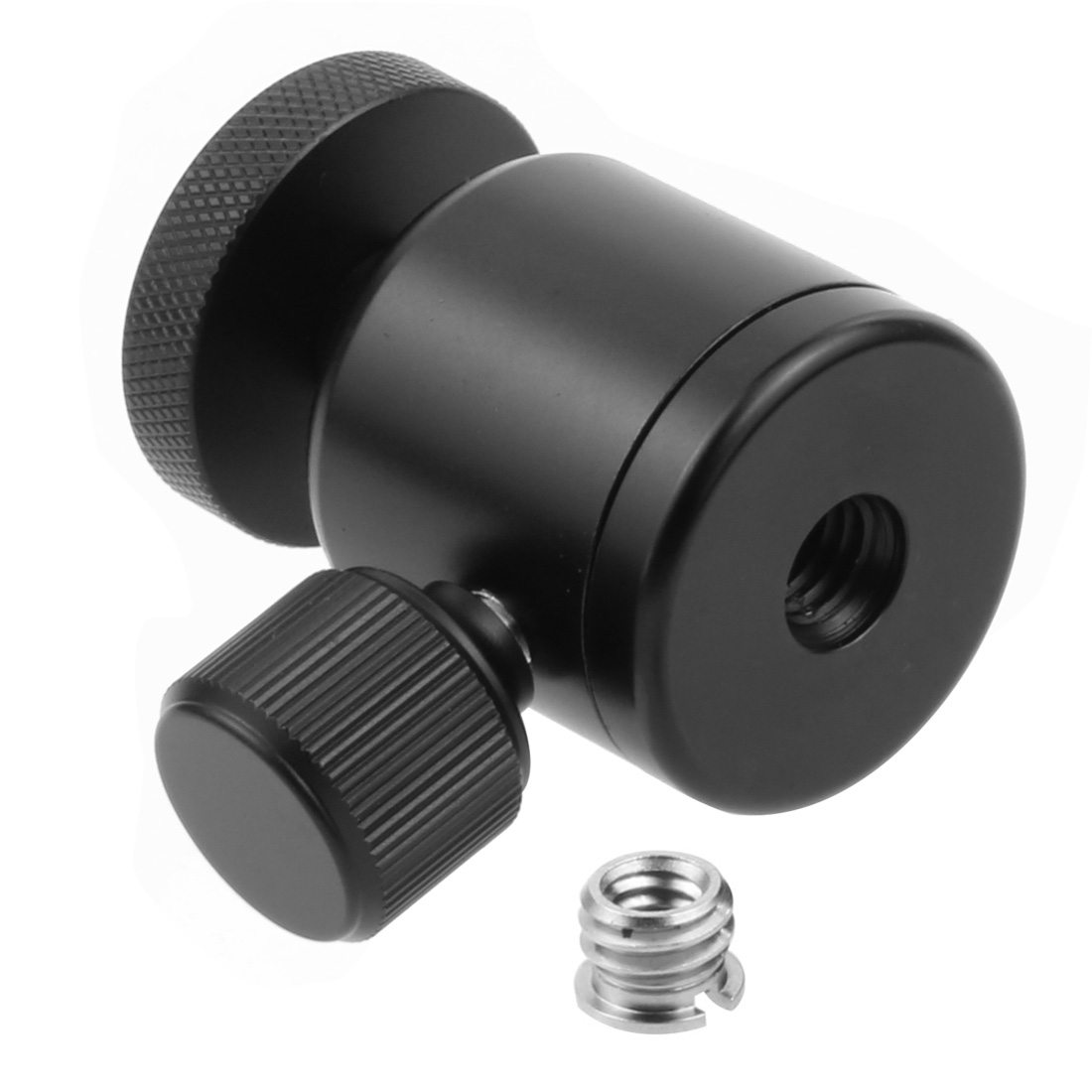 Cold Shoe Mount Mini Ball Head 360 Panoramic Monitor Holder Camera Gimbal 1/4 3/8 for Tripod Speedlite LED Bracket Adapter