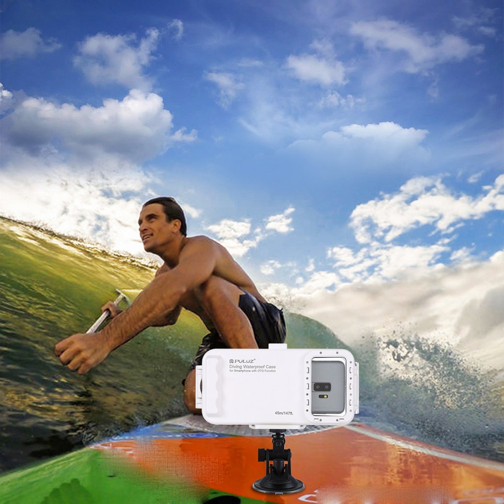 Puluz Android Type-C Otg Mobile Phone Universal Diving Waterproof Case Pc+Abs Protective Case 45 Meters Waterproof Pu9100W