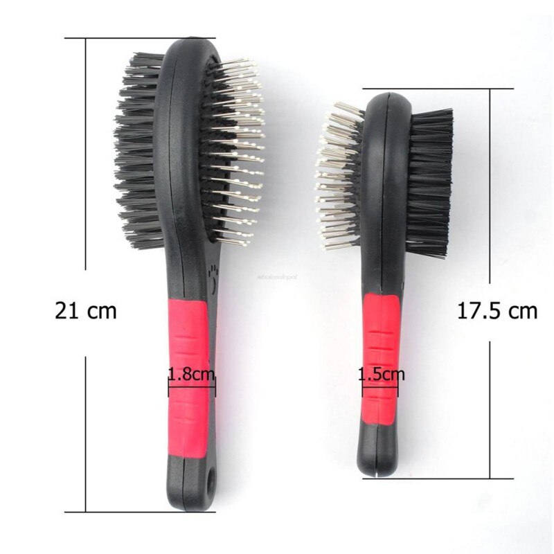 Long Short Hair Dogs Pet Puppy Double-sided Pet Dog Cat Comb Brush Pet Fur Grooming Tools
