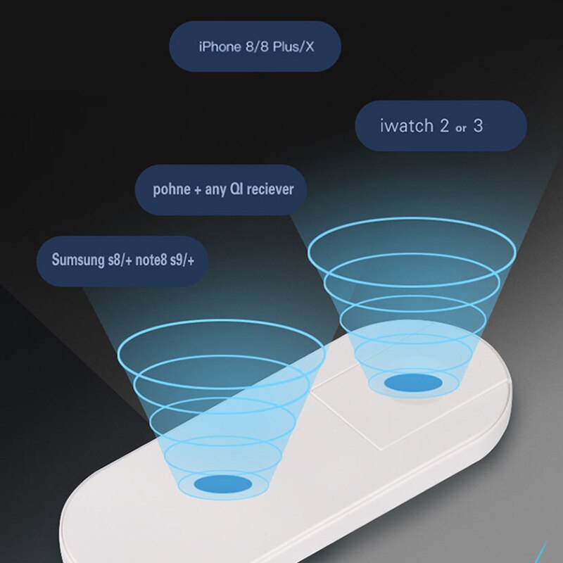 Carregador sem fio rápido 2 em 1, carregador wireless para aplicar watch iwatch series 1 2 3 adaptador qi doca de carregamento sem fio para iphone 11 pro xs xr max