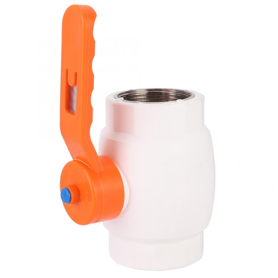 1.5in Female Thread Ball Valve Connector PPR Plastic Water Pipe Fitting Garden Bathroom Accessories
