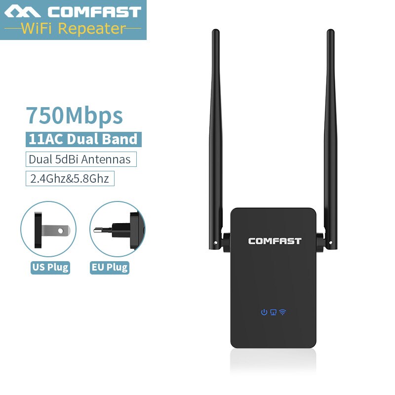 750Mbps wifi repeater Signaal Booster 802.11AC wifi Access point AC router Versterker dual band wireless lan extender 5G WR750AC