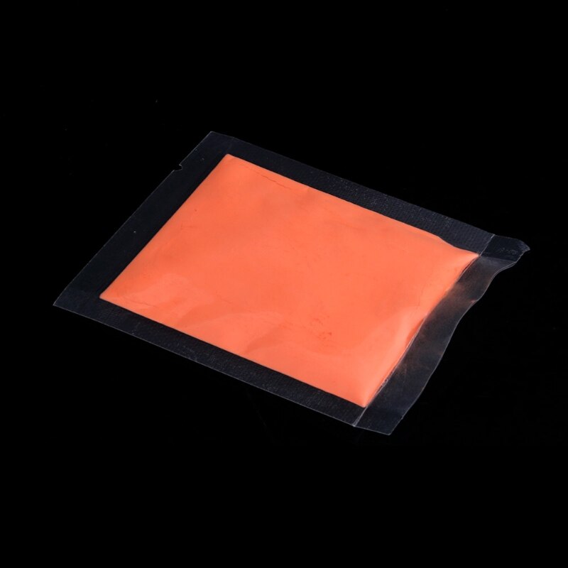 Fluorescent Super Lumineux Lueur dans le Noir Poudre Pigment Lumineux: Orange Yellow