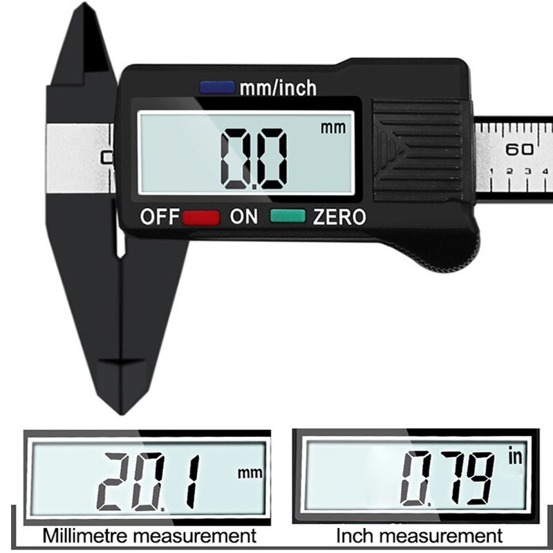 Plastic Elektronische Digitale Schuifmaat Digitale Schuifmaat Met Diepte Meten