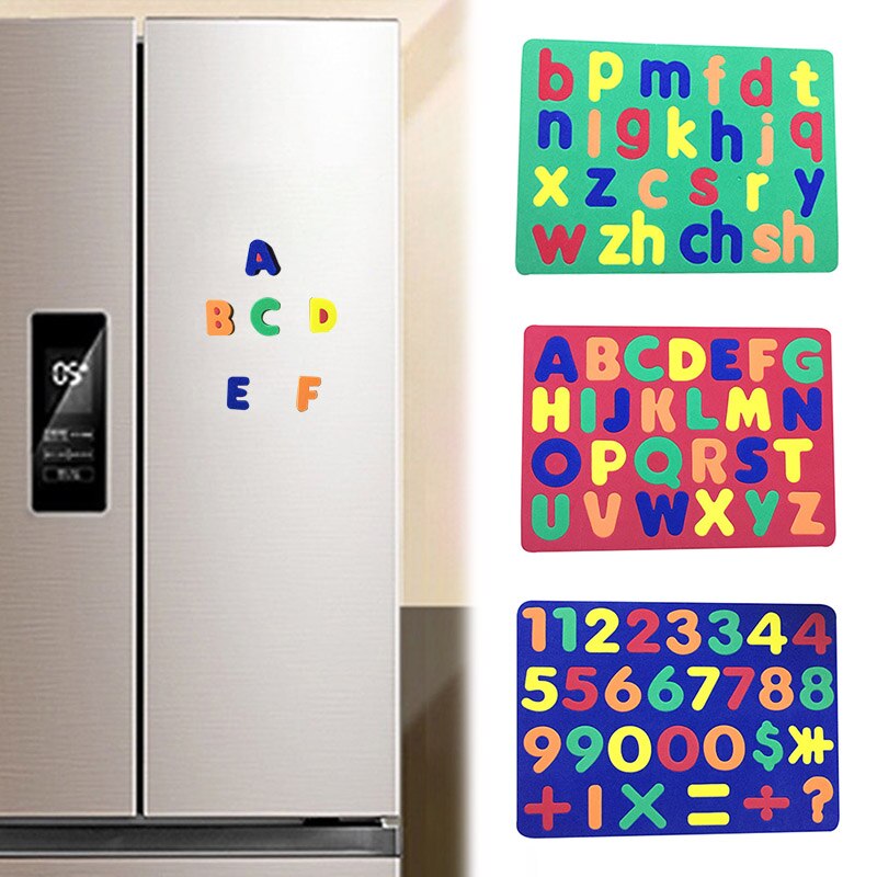Kinderen Leren Letters Cijfers Stereo Koelkast Koelkast Sticker Home Decoratie Educatief Training BM88
