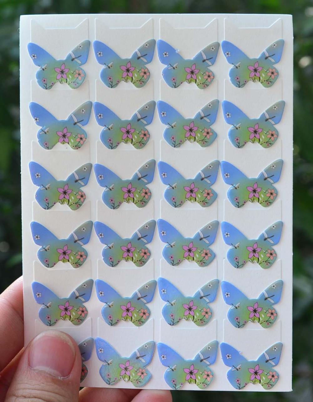 Arrived Cartoon Cute Photo Corner Stickers For DIY Baby Photo Album or Scrapbook Album 24pcs/sheet: Bule