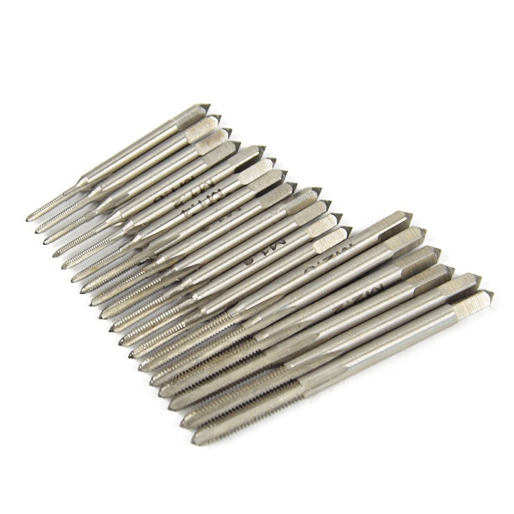 31 unids/set grifo muere conjunto ajustable métrica de acero al carbono machos de aterrajar de mano de hilo de llave de la herramienta para reparación del coche