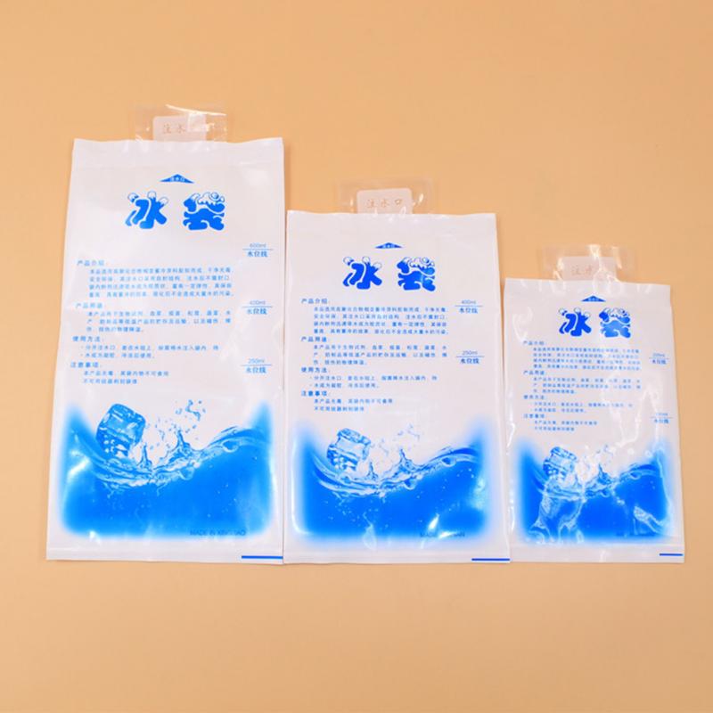 200/400/600ml återanvändbara gel-ispåsar kylpaket frys pak picknickkylare kallterapi vatteninjektion multifunktionell ispåse