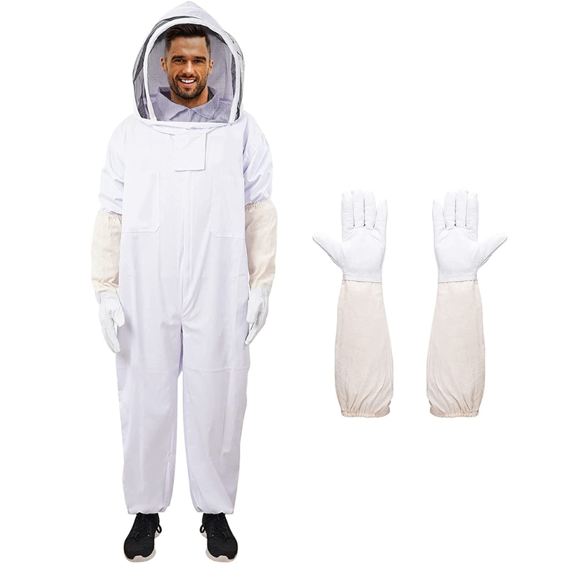 Combinaison de protection pour apiculture, combinaison protectrice, confortable, douce pour la peau, tenue d'abeille, une pièce, 594C
