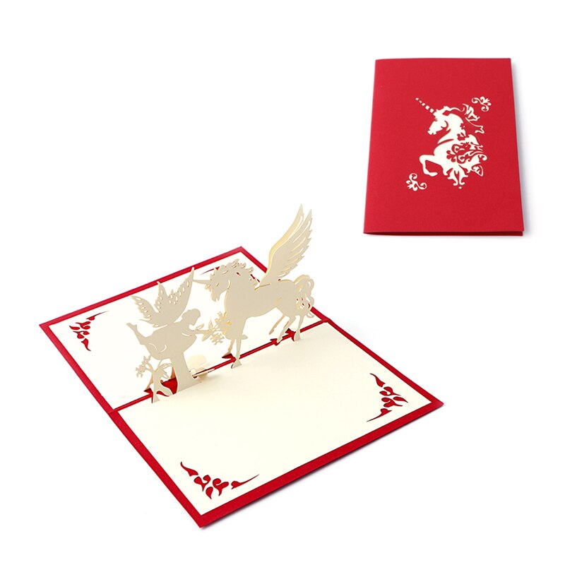 3D Pop Up Greeting Card Handmade Happy Birthday Merry Christmas Card