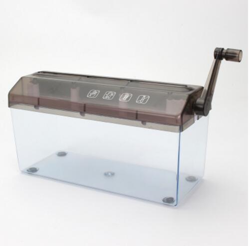 1 pcs Mini Blue Shredder Crusher Destroyer Paper Documents Cutting Machine: A4 black