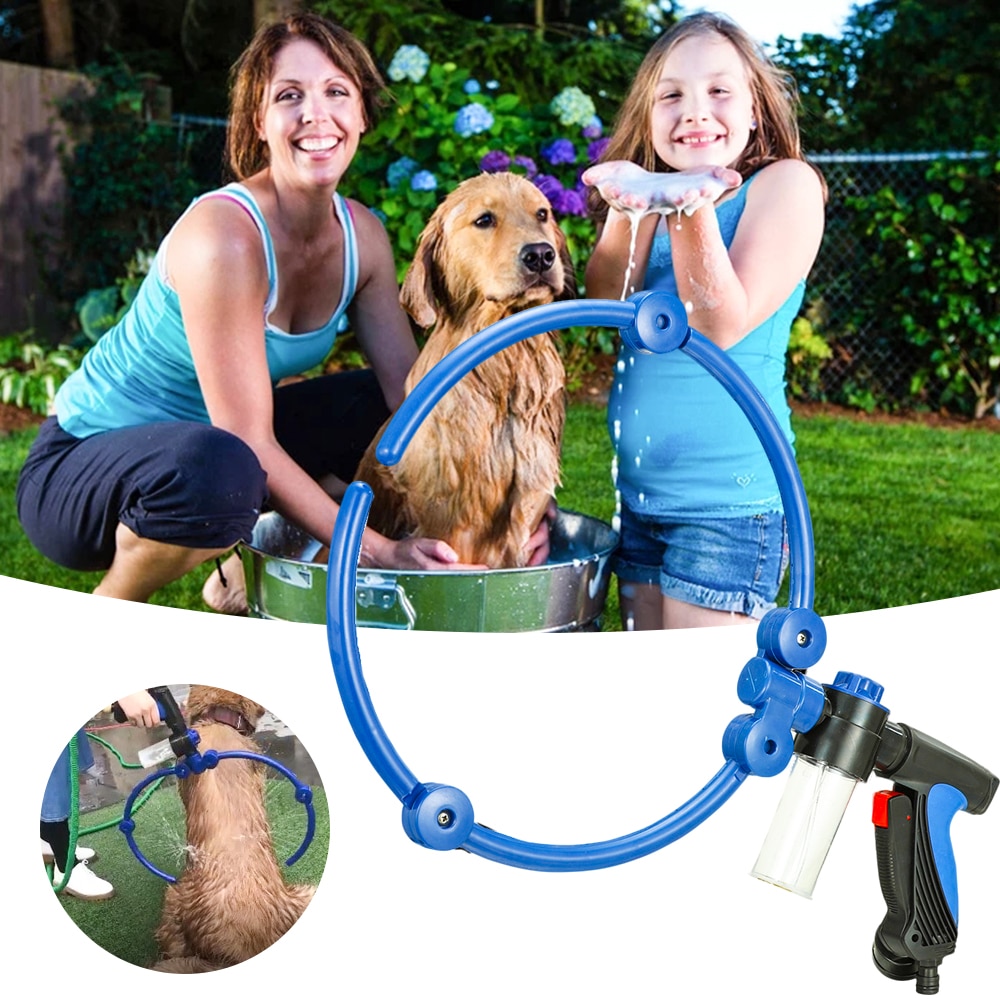 Pet Hond Kat Douche Tool 360 Wassen Sproeiers Ring-Vormige Quick Bad Schoonmaken Wassen Bad Sproeiers Dierbenodigdheden Baden tool