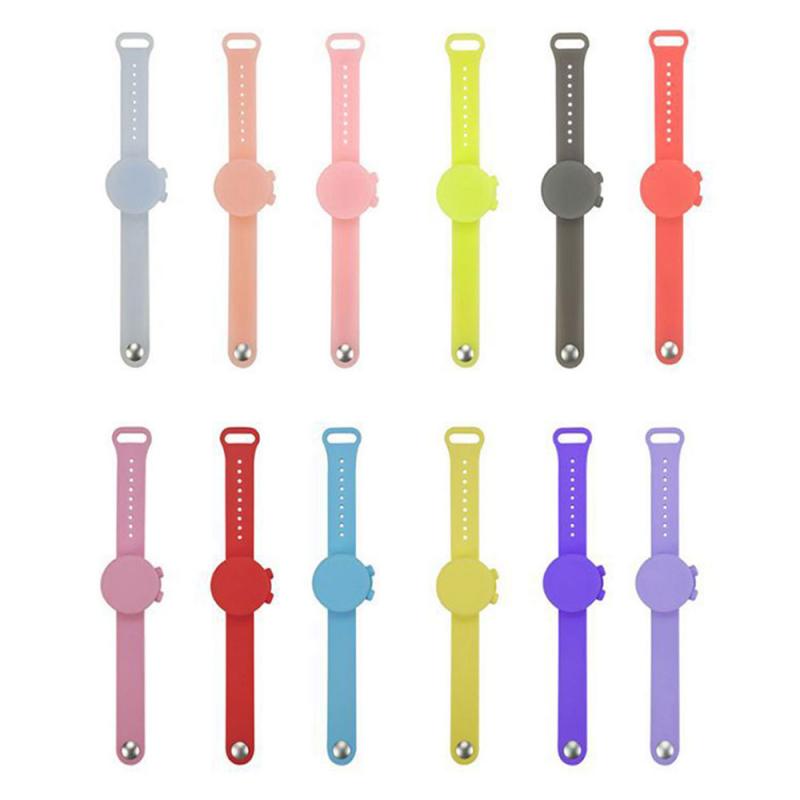 Silikon Desinfektionsmittel Armband Armband Tragbare Desinfektionsmittelspender Lotion Sonnencreme Mückenschutz Seife Spender