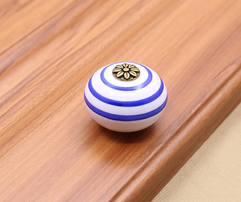40MM kolorowe ceramiczne okrągła szafka gałki uchwyty robić drzwi szuflada robić szafki szafa meble uchwyt gałki: B