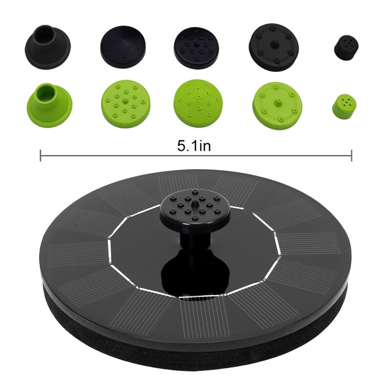 Garden Decoration Outdoor Solar Fountain Water Fountain Pool Pond Waterfall Fountain Bird Bath Solar Powered Fountain: 04 13cm