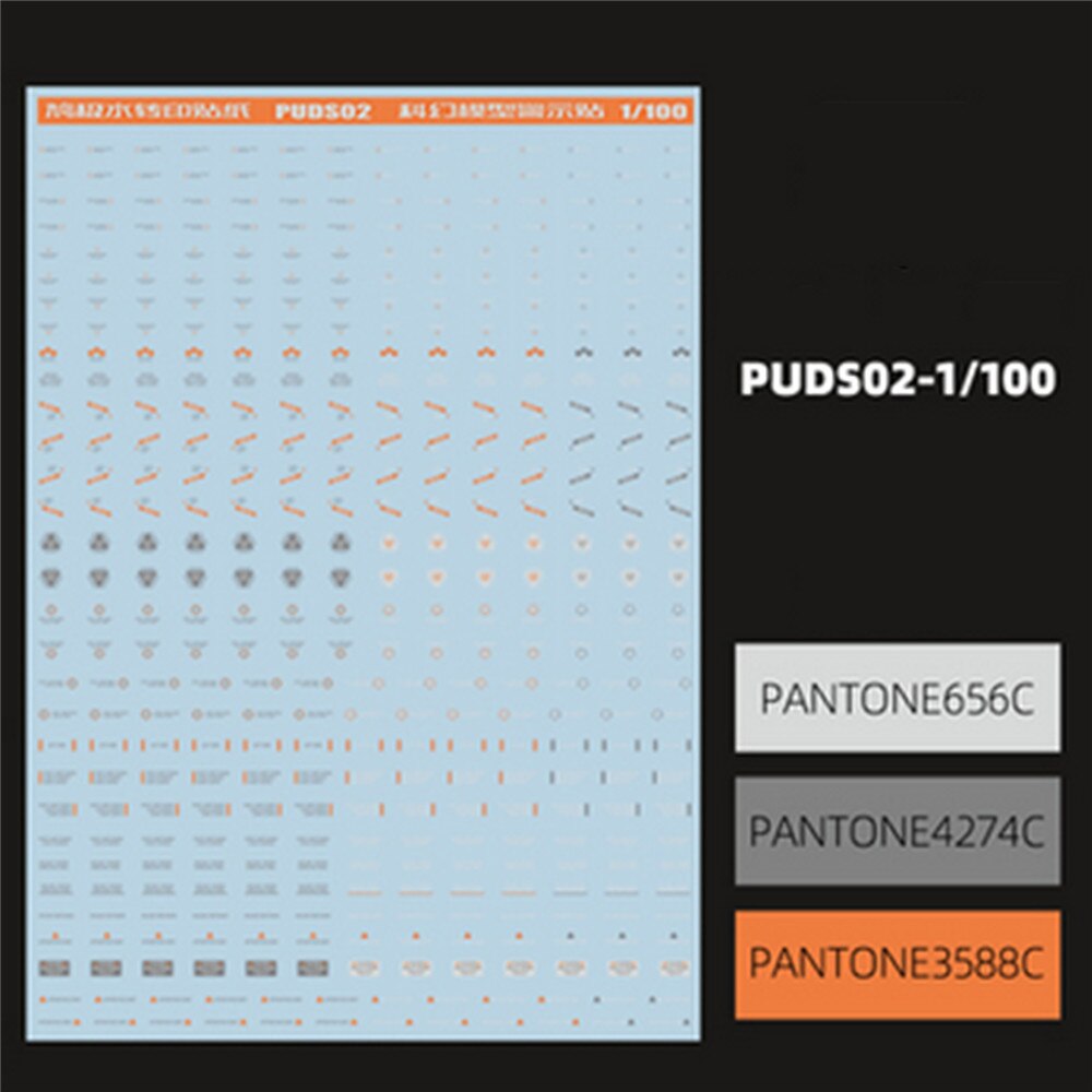 Universal Model Water Slide Decal Warning Sign Sticker for 1/100 Gundam DIY Model Decoration Accessories:  PUDS02