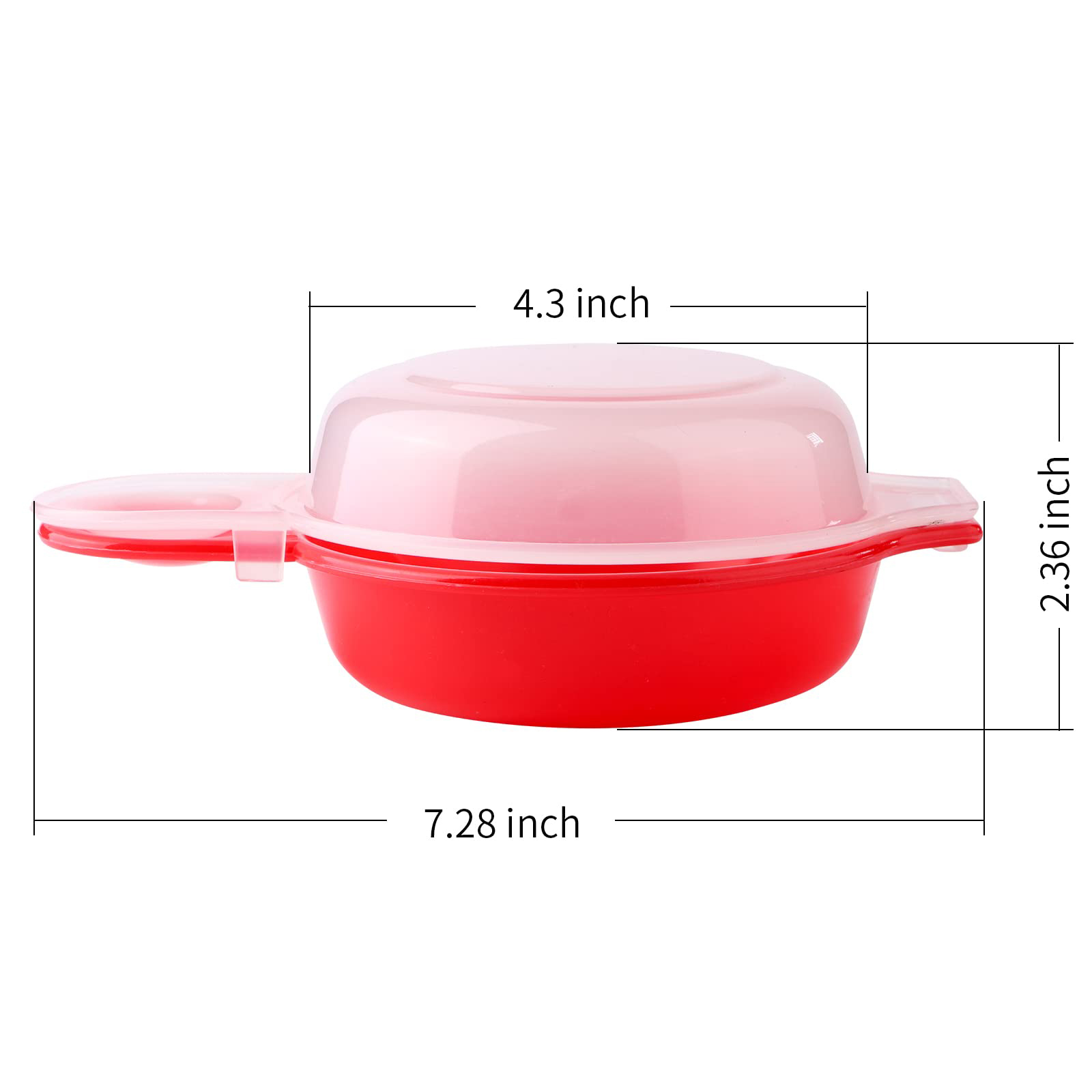 2 stks/set Magnetron Eierkoker 1 Minuut Snelle Magnetron Kaas Eieren Fornuis PP Gebruik Thuis Keuken Koken tool
