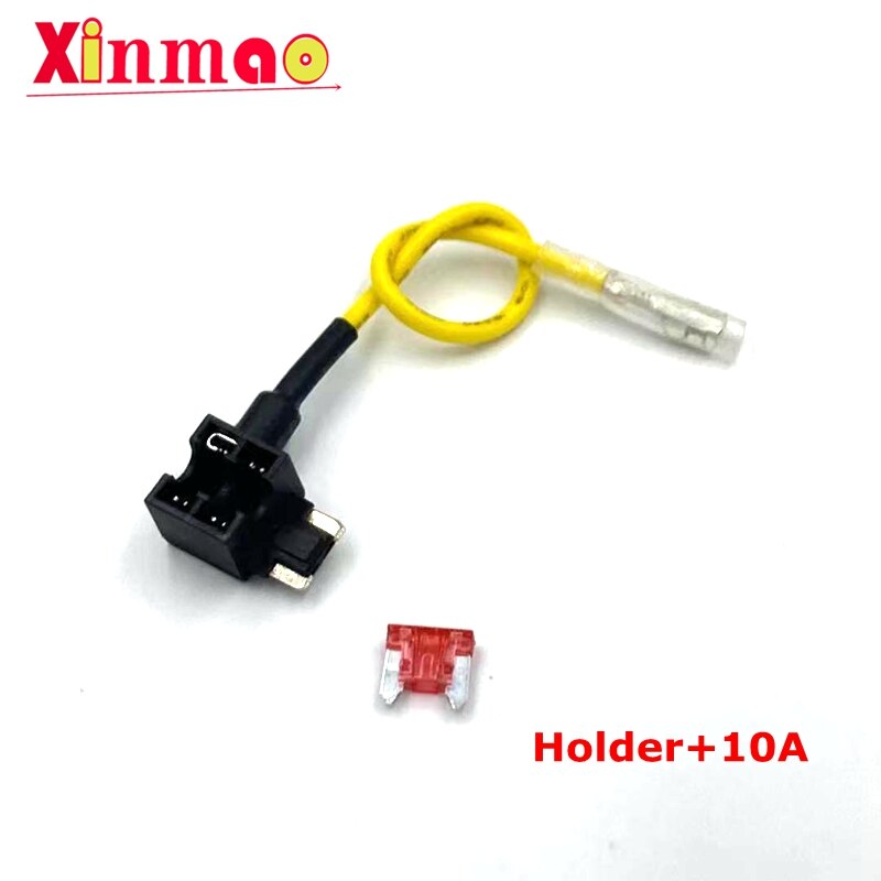 12V Mini Kleine Medium Size Auto Zekeringhouder Add-A-Circuit Tap Adapter Met 10A Micro Mini standaard Atm Blade Zekering: Y Mini  10A